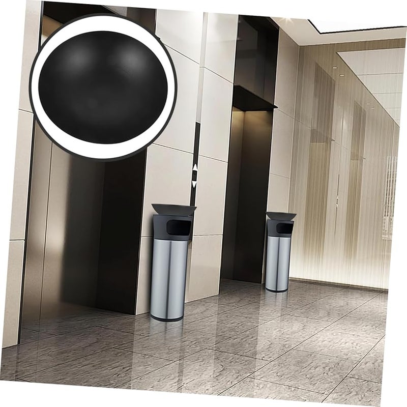 Black Metal Ashtray Wear Resistant Easy to Clean Cigarette Butt Holder for Hotel Lobby - Image 4